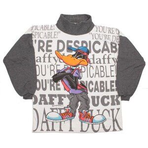 Looney Tunes Women's White and Grey Sweatshirt